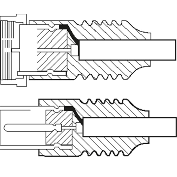 SAT-/antenn-adapterkabel (<70 dB), dubbelskärmad