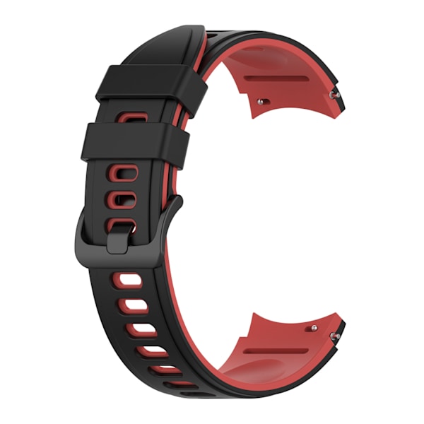 Silikone urrem til Samsung Watch 4 Sort+rød