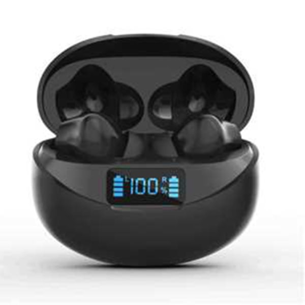INF Langattomat Bluetooth-kuulokkeet, Bluetooth 5.3 -kuulokkeet, IPX5 vedenpitävät urheilukuulokkeet iOS Android Musta