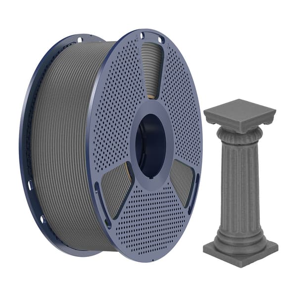 Sunlu PLA High-Speed Marble filament til 3D-print, betongrå, model PLA H-S Mar AC