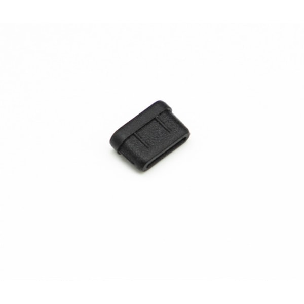 Dammskydd för USB-C-portar, 4-pack Svart