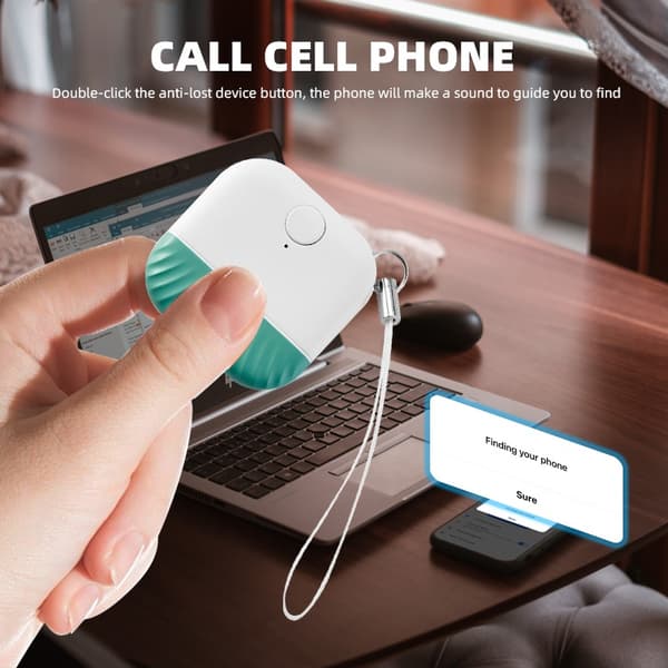 Grøn Bluetooth Anti-Tab Tracker: Tovejs Finder til Nøgler, Tasker og Mere