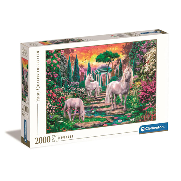 Puslespil 2000 Pcs High Quality Collection Classical Garden Unicorns