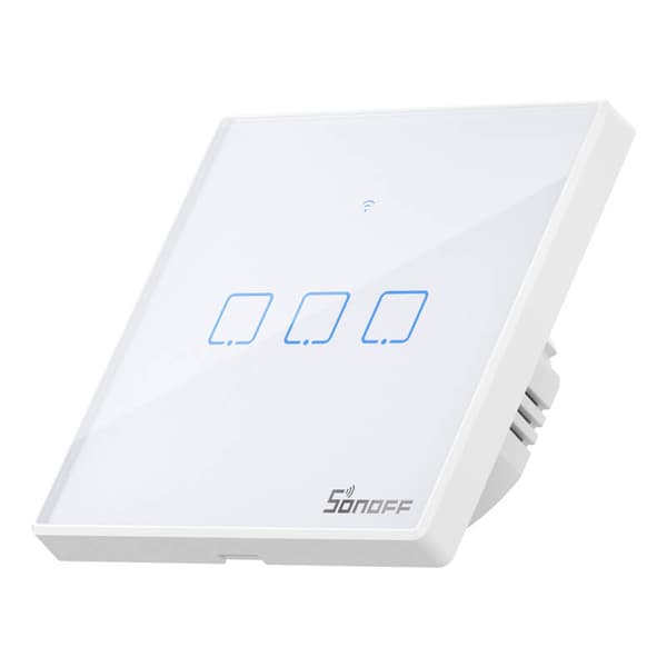 Smart Switch WiFi + RF 433 Sonoff T2 EU TX (3-kanals) uppdaterad