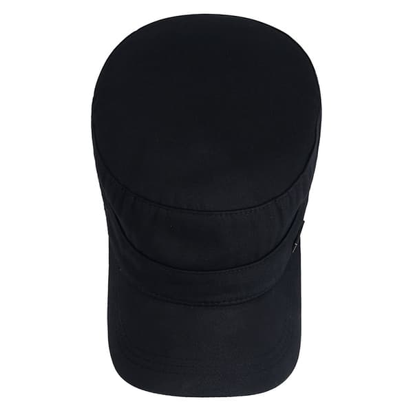Herr Bomulls Flat Cap - Justerbar Basebollkeps för sommaren Black Black