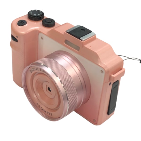 INF Digitalkamera 4K/48MP/18X digital zoom/stabilisering/autofokus/dubbelkamera Rosa