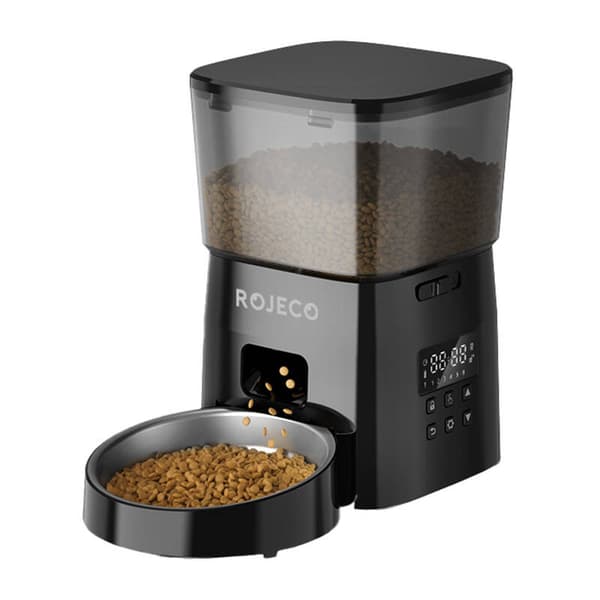 Rojeco 2L automatisk husdjursmatare knappversion