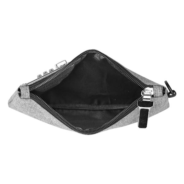 Oxford Cloth Security Wallet med lösenordslås Grå