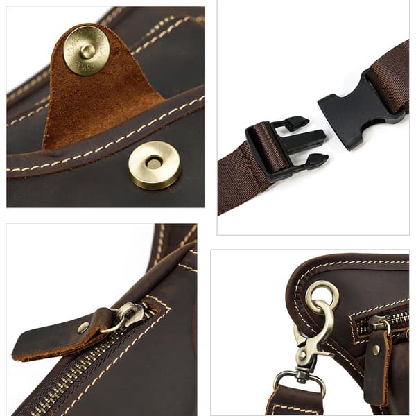 Taljetaske / skuldertaske til udendørs brug LightBrown LightBrown