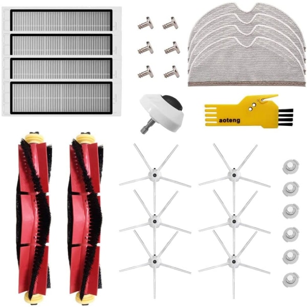 INF Tillbehör för Xiaomi Roborock S6/Pure/S5 Max/S4 Max/E4/MaxV/E35/25/20 30 delar