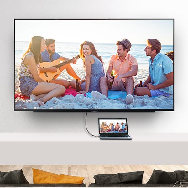 HDMI-kabel 2.0 Höghastighets 4K UHD med Ethernet - För TV, dator, bildskärm och projektor - Stöder 3D och ARC 1 m 1 m