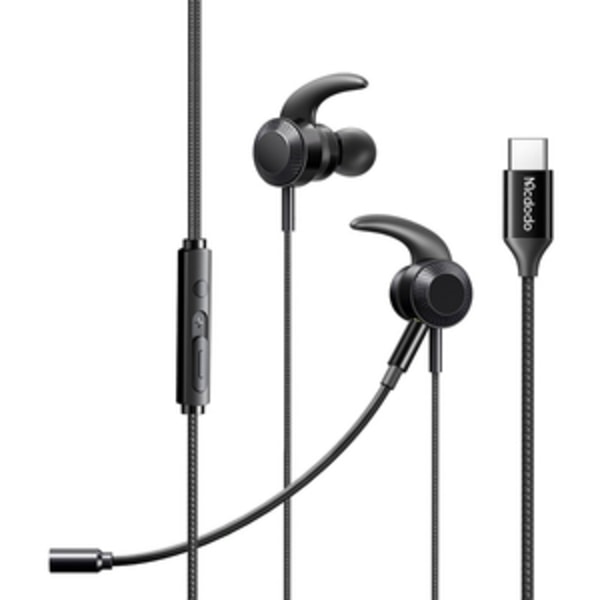 Mcdodo HP-1340 gaming hovedtelefoner med mikrofon, USB-C (sort)