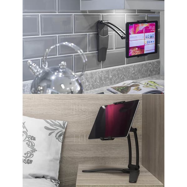 Tablet Stander 2-1 Bordstander og Væghængt Sort