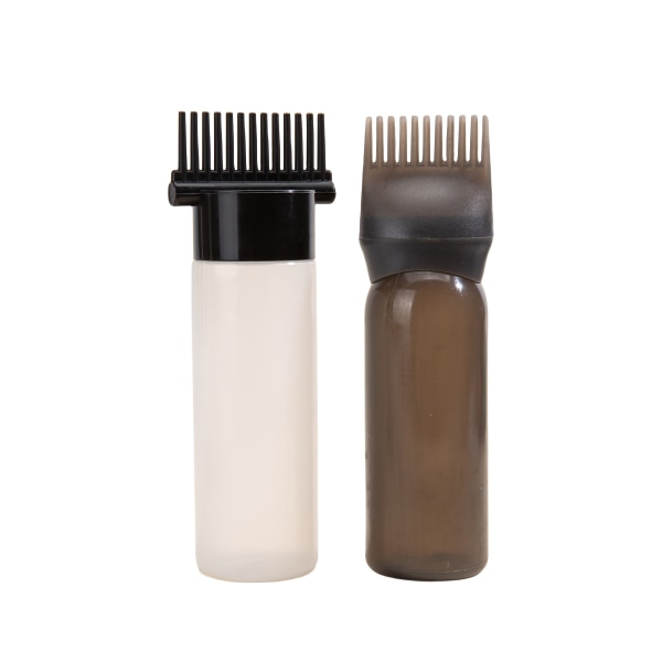 2-pack applikatorflaska för hårfärgningsmedelsrotkam, flaska för