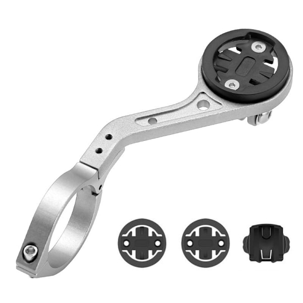 Förlängare för cykeldatorfäste i aluminiumlegering Silver