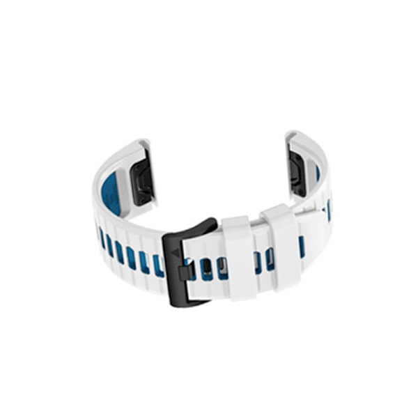 Silikone urrem til Garmin Fenix-serien Hvid + blå Select