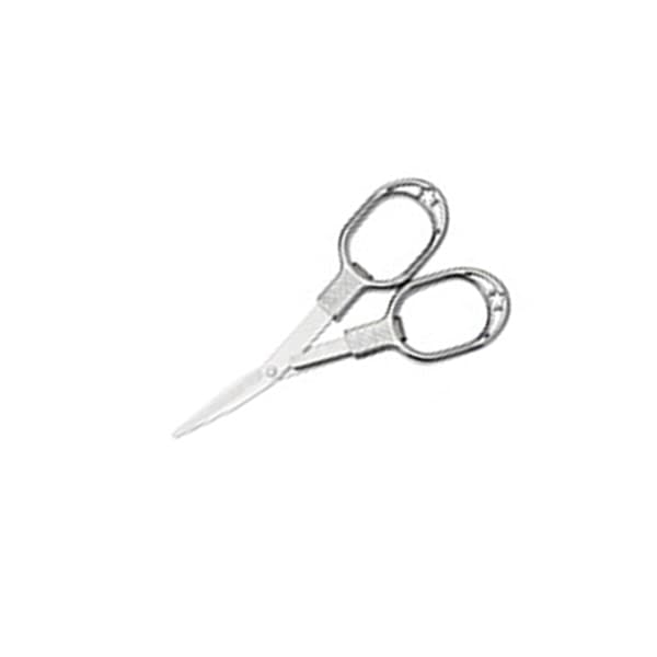 Kompakt foldeskærer - Blommeblomstdesign Silver Silver