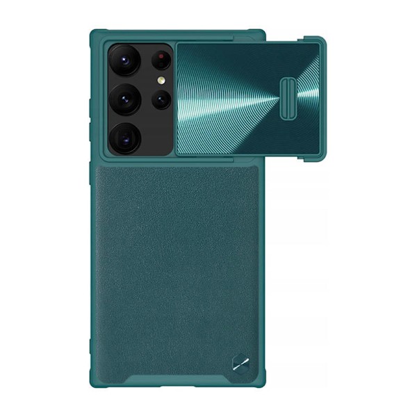 Nillkin CamShield Læder S-cover til Samsung Galaxy S23 Ultra (Exuberant Green)