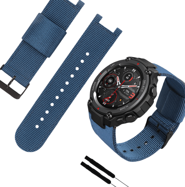 Amazfit T-Rex Pro Nylon Canvas Urrem Blue Blue