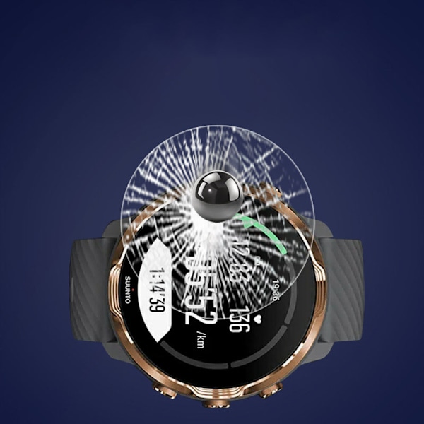 Karkaistu lasi näytönsuoja älykellolle (2 kpl) Suunto 7