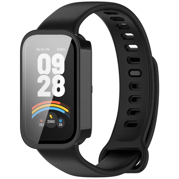 Xiaomi Band 9 Active & Redmi Band 3 -kotelo näytönsuojalla