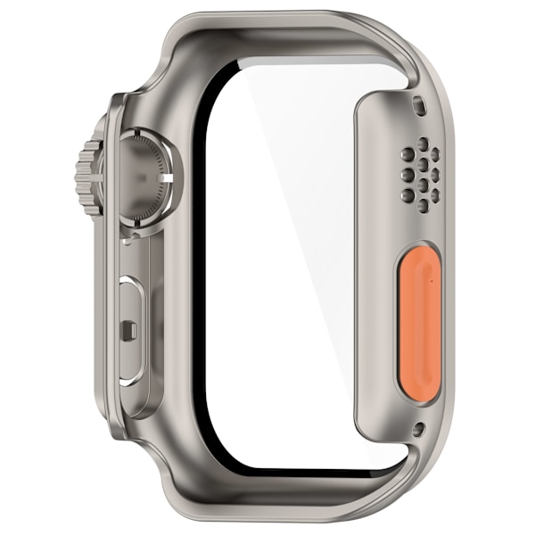 Skyddsfodral för Apple Watch - Hård PC & Härdat Glas Silver 42 mm