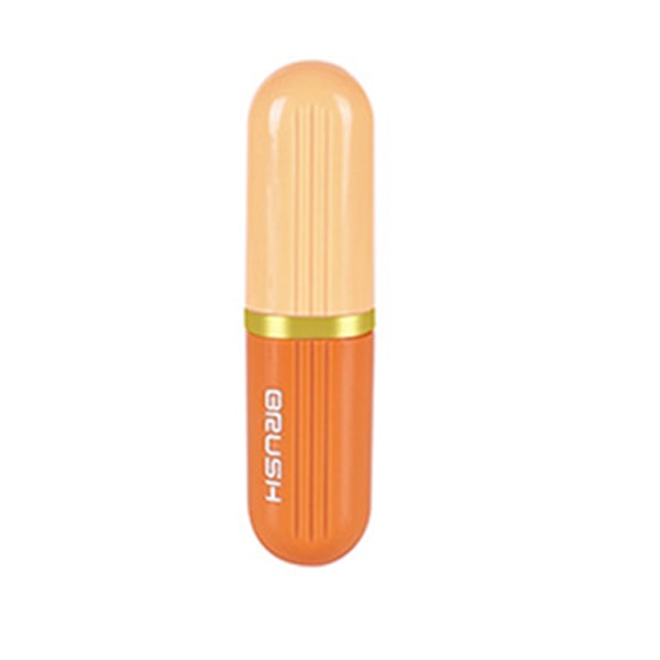 Påfyllningsbar skoborste, bärbar skoborste Orange