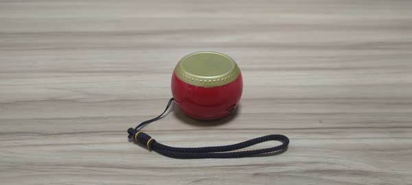 Mini Portabel Träkorn Bluetooth-högtalare - Red Red