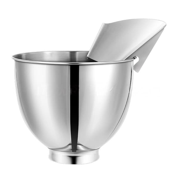 Hældeskjold til KitchenAid-kompatible røremaskiner, rustfrit stål 304, stænkbeskyttelse til mel og ingredienser