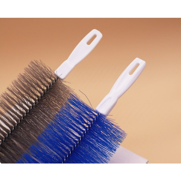 2-pack nylon fönsterskärm Stöldskyddande nätdammborstar Blå