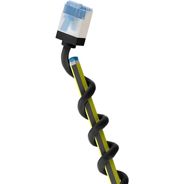 Ultraflexibel patchkabel CAT 6A, slim, U/FTP, svart