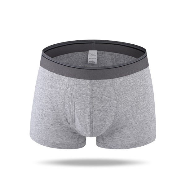 Miesten puuvillaiset bokserit, pehmeät, hengittävät alushousut, 4 kpl 3XL