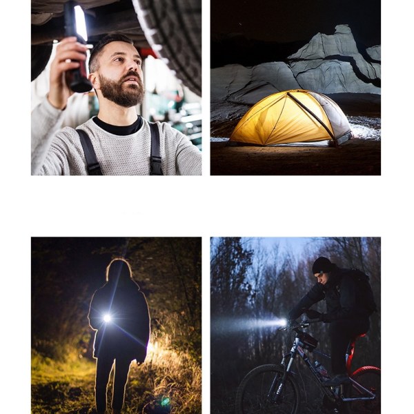 Genopladelig LED lommelygte med USB
