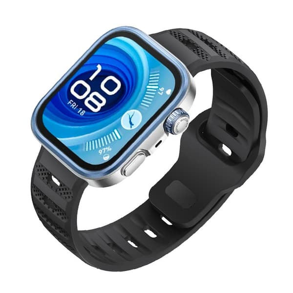 Silikoniranneke Huawei Fit 4 / Fit 3 -älykelloon Black Black