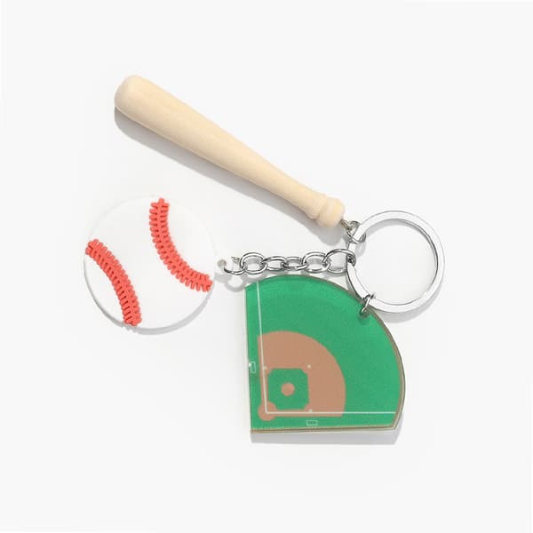 Akryylinen baseball-avaimenperäsetti - Tyylikäs auto- ja avainlisävaruste Model 7