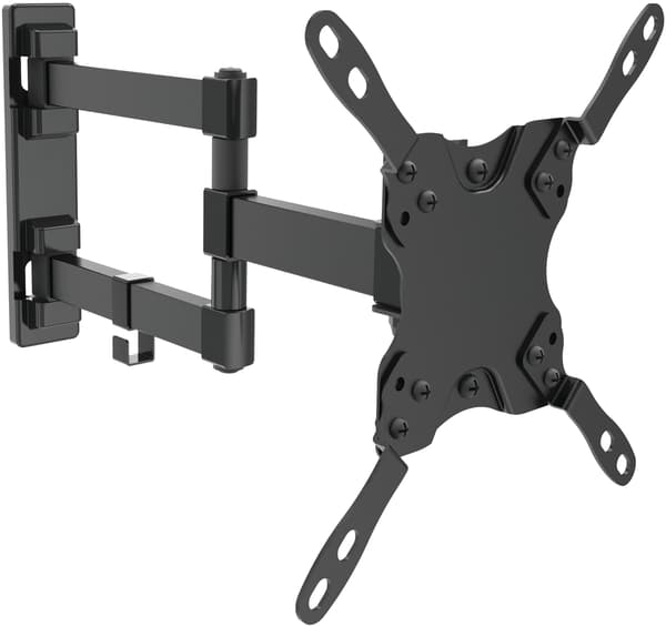 Wall mount for tv/screen, 15"-40",  max 20kg, 3 leads, black