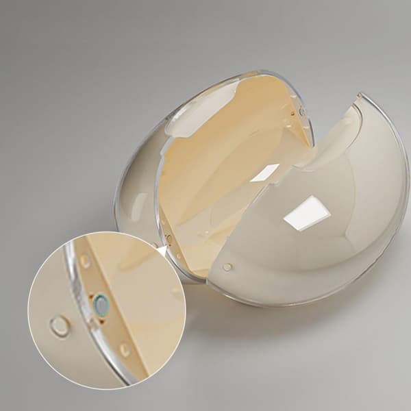 Dubbellagers Magnetisk Vattendroppe Tissue Box - Stilren PET Tissuehållare Beige Beige