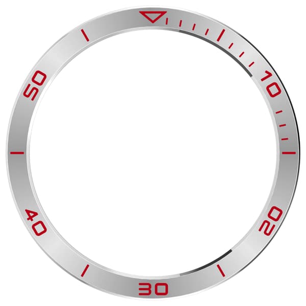 Garmin Tactix 8 51mm AMOLED Bezel - Sølv Rød Tidszone