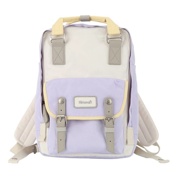 Himawari 194L 14" kannettavan tietokoneen reppu (violetti ja hiekka)