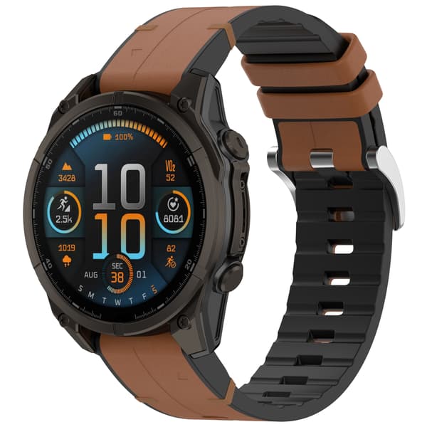 Klockarmband för Garmin Smartwatch Brown 26 mm Brown 26 mm
