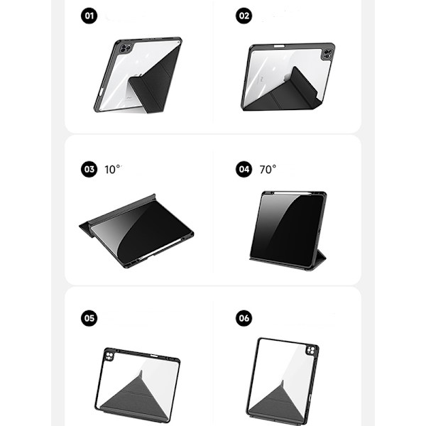 Skyddsfodral för iPad iPad Pro 13 (2024) Svart