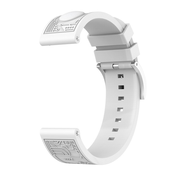 20 mm silikon klockarmband till Samsung Germin Huawei Svart