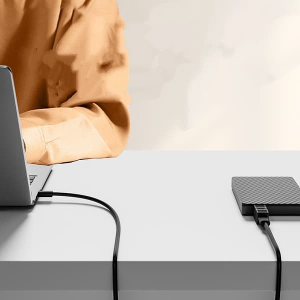 USB 3.0 B Han(M) til A Han(USB-M) Adapter (2-pak)
