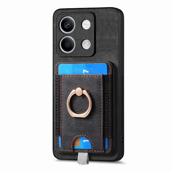 Retro Magnetisk Kortholder Cover til Redmi Redmi Note 13 Pro 4G