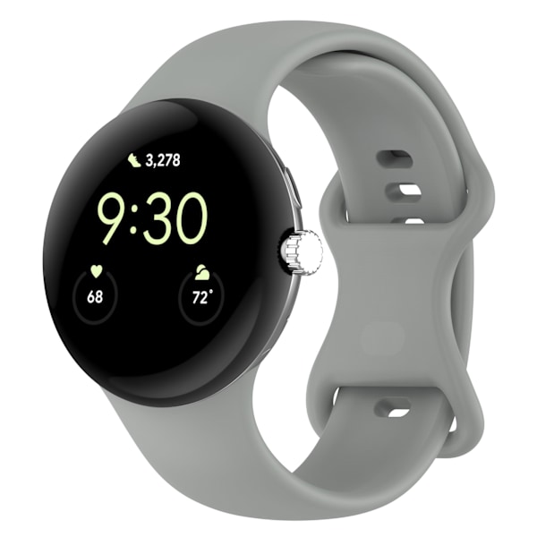 Silikonarmband för Google Pixel Watch 3 Grå L