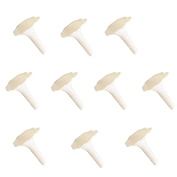 10-pack minitrattar - Små plasttrattar för eteriska oljor, parfym och vätskor White White