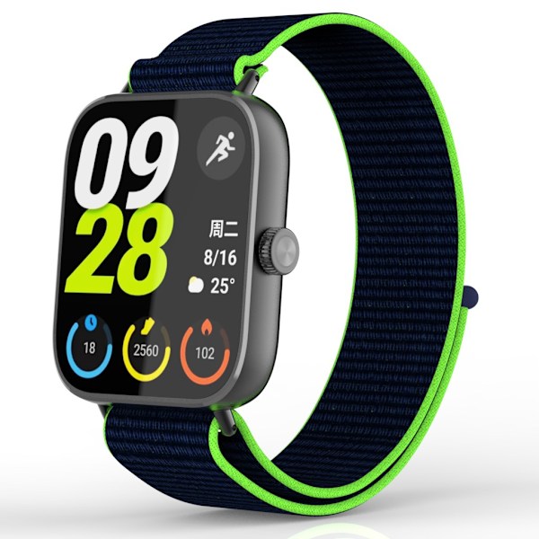 Redmi Watch 5/4 flätad nylonrem Grön