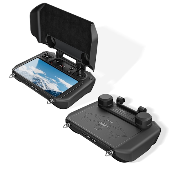 2 i 1 solskydd för DJI Mavic 3/Air 2S RC Pro fjärrkontroll Svart