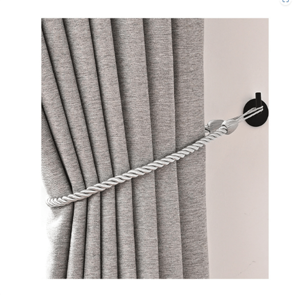 Sæt med 2 gardinbindere, vævede gardinholdere Grey Grey