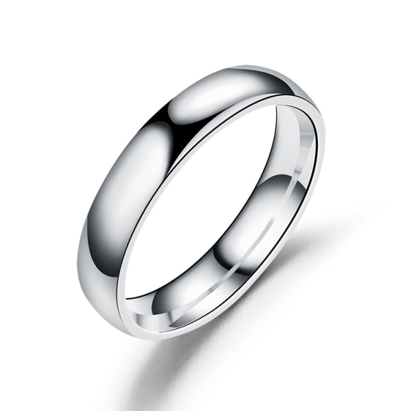 Enkel design ring rostfritt stål Silver S